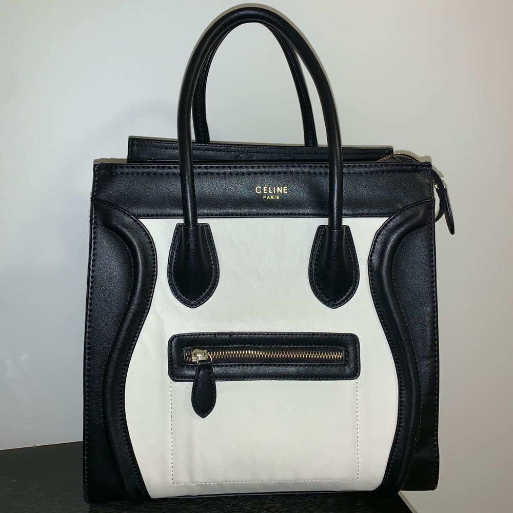Leather luggage bag